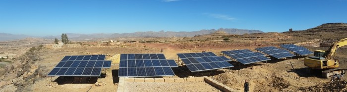 desert solar water pump system