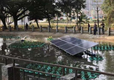 2 conjuntos de sistemas de aeração solar de 750W em Shenzhen
