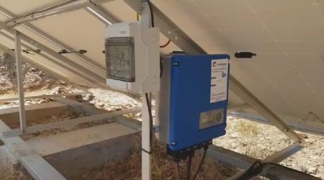 Sistema de bomba solar de 1,1kw em Portugal
